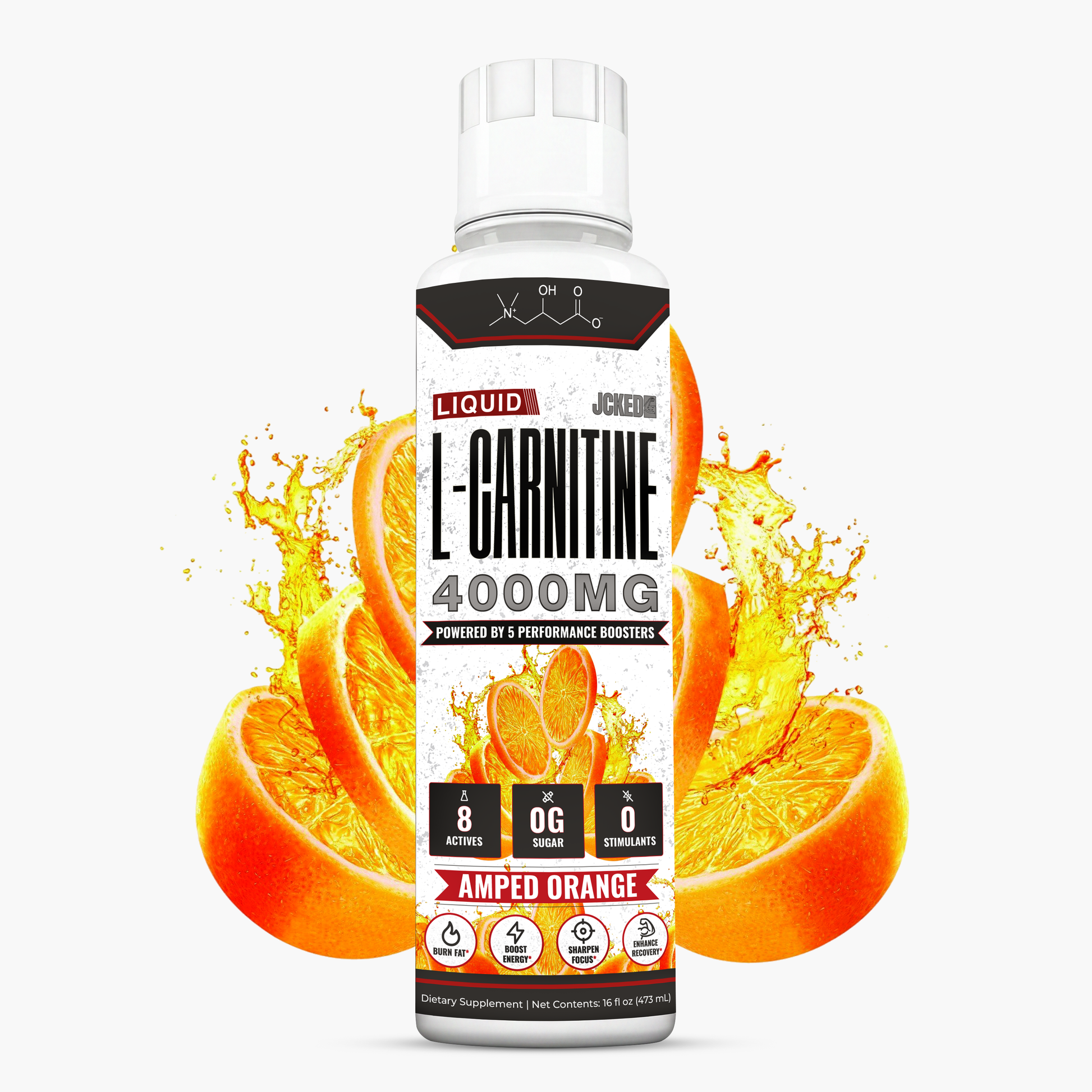 Liquid L-Carnitine 4000MG Amped Orange